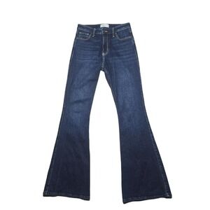 Abercrombie & Fitch High Rise Vintage Flare Jeans Womens 26R Dark Wash Denim